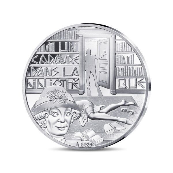 L'Art de la Plume – Un Cadavre dans la Bibliothèque  Monnaie de 10€ Argent