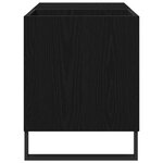 Meuble de rangement vidaXL noir en chêne 84 5x38x48 cm en bois d'ingénierie