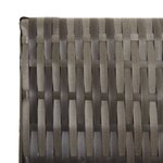 vidaXL Cloison de séparation 4 panneaux gris résine tressée