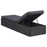 vidaXL Ensemble à manger de jardin 9 Pièces Résine tressée Noir
