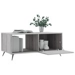 vidaXL Table basse sonoma gris 90x50x40 cm bois d'ingénierie