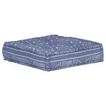 vidaXL Pouf modulaire Indigo Tissu