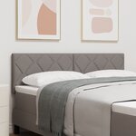 Tête de Lit LED vidaXL Design en Blocs de Diamant Taupe 144 cm Tissu