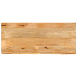 vidaXL Dessus de table à bord vivant 140x60x3 8cm bois massif manguier