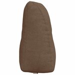 vidaXL Coussin de Dos Marron 80 x 24 x 50 cm tissu