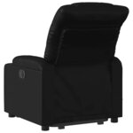 vidaXL Fauteuil inclinable de massage électrique noir similicuir