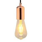 vidaXL Douilles de lampe 2 Pièces bronze or rose E27
