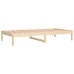 vidaXL Lit de jour sans matelas 90x200 cm bois de pin massif