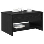 vidaXL Table basse Chêne noir 80 x 50 5 x 41 5 cm Bois d'ingénierie