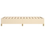 vidaXL Cadre de lit Crème 100 x 200 cm Tissu
