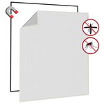 vidaXL Moustiquaire magnétique pour fenêtres blanc 120x140 cm