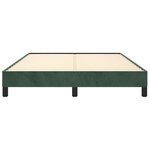 vidaXL Cadre de lit Vert foncé 140x200 cm Velours