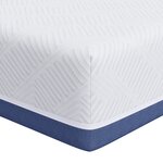 vidaXL Matelas Blanc  bleu 100 x 200 cm