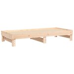 vidaXL Lit coulissant sans matelas 2x(90x200) cm Bois de pin massif