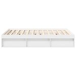 vidaXL Cadre de lit sans matelas blanc 140x200 cm