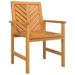 vidaXL Ensemble de salle à manger pour jardin 9 Pièces Marron