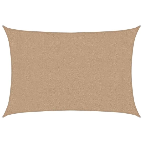 vidaXL Voile d'ombrage 160 g/m² Taupe 3x4 m PEHD