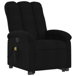 vidaXL Fauteuil de massage inclinable Noir Tissu