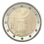 2 euros commémorative Malte 2022 UNC - Hypogée de Hal Saflieni.
