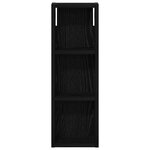 vidaXL Armoire murale de salle de bain Chêne Noir 20 x 10 x 60 5 cm