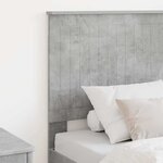 vidaXL Tête de lit avec tête de lit Gris béton 80 cm Bois d'ingénierie
