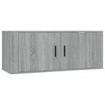 vidaXL Ensemble de meubles TV 2 Pièces Sonoma gris Bois d'ingénierie