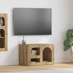 vidaXL Meuble TV Chêne artisanal 60 x 35 x 40 cm Bois d'ingénierie