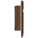 Meuble Miroir de Salle de Bain vidaXL avec Lumière LED Chêne Brun 80x37 cm