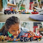 Lego 60412 - Le camion de pompiers 4x4 et le canot de sauvetage
