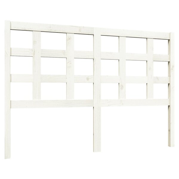 vidaXL Tête de lit blanc 140 5x4x100 cm bois massif de pin