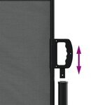 vidaXL Auvent latéral rétractable anthracite 100x500 cm