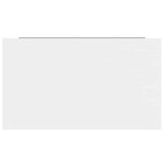 vidaXL Étagère murale flottante Blanc brillant 40x23x3 8 cm MDF