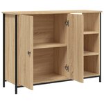 vidaXL Buffet chêne sonoma 100x33x75 cm bois d'ingénierie
