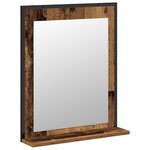 vidaXL Ensemble de mobilier de salle de bain avec porte 2 Pièces Marron