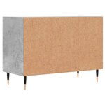 vidaXL Meuble TV gris béton 69 5x30x50 cm bois d'ingénierie