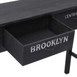 vidaXL Table console Noir 90 x 30 x 77 cm Bois