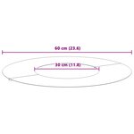 vidaXL adapté pour anneaux d'arbre plats 5 Pièces Blanc Ø30 / 60 cm Acier