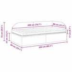 vidaXL Cadre de lit d'angle avec matelas 2 Pièces Jaune Velours