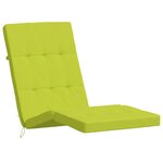 vidaXL Coussins de chaise longue lot de 2 vert vif tissu oxford