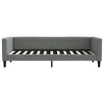 vidaXL Lit de jour avec gigogne sans matelas gris foncé 80x200 cm