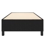 vidaXL Cadre de lit sans matelas noir 90x190 cm tissu