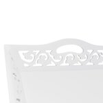 vidaXL Table d'appoint avec plateau Blanc