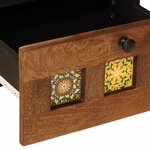vidaXL Cabinet de chevet Marron 40 x 33 x 46 cm Bois de mangue massif