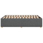 vidaXL Cadre de lit sans matelas gris foncé 120x200 cm tissu