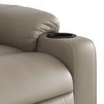 vidaXL Fauteuil inclinable Cappuccino Similicuir