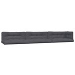 vidaXL Salon palette de jardin avec coussins 5Pièces bois d'acacia massif