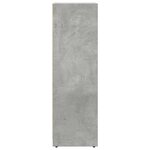 vidaXL Armoire de salle de bain Gris béton 30x30x95 cm Aggloméré