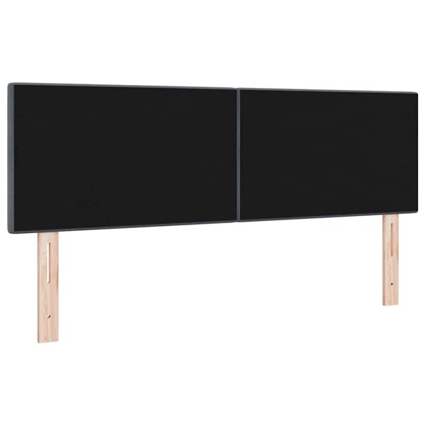 vidaXL Tête de lit avec tête de lit Gris foncé 160 cm Cuir synthétique