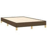 vidaXL Sommier à lattes de lit matelas et LED marron foncé 120x190 cm
