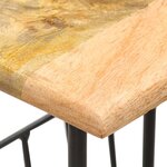 vidaXL Porte-revues 40x30x50 cm Bois de manguier solide et acier